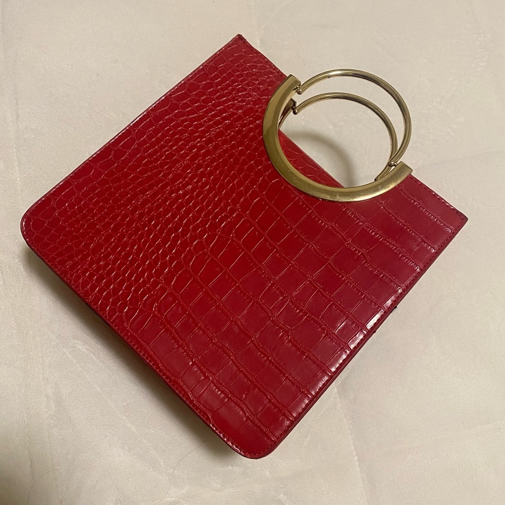 Faux Snakeskin Purse